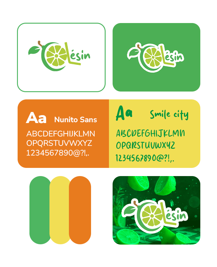 Identité visuelle & packaging Jus de citron Clésin