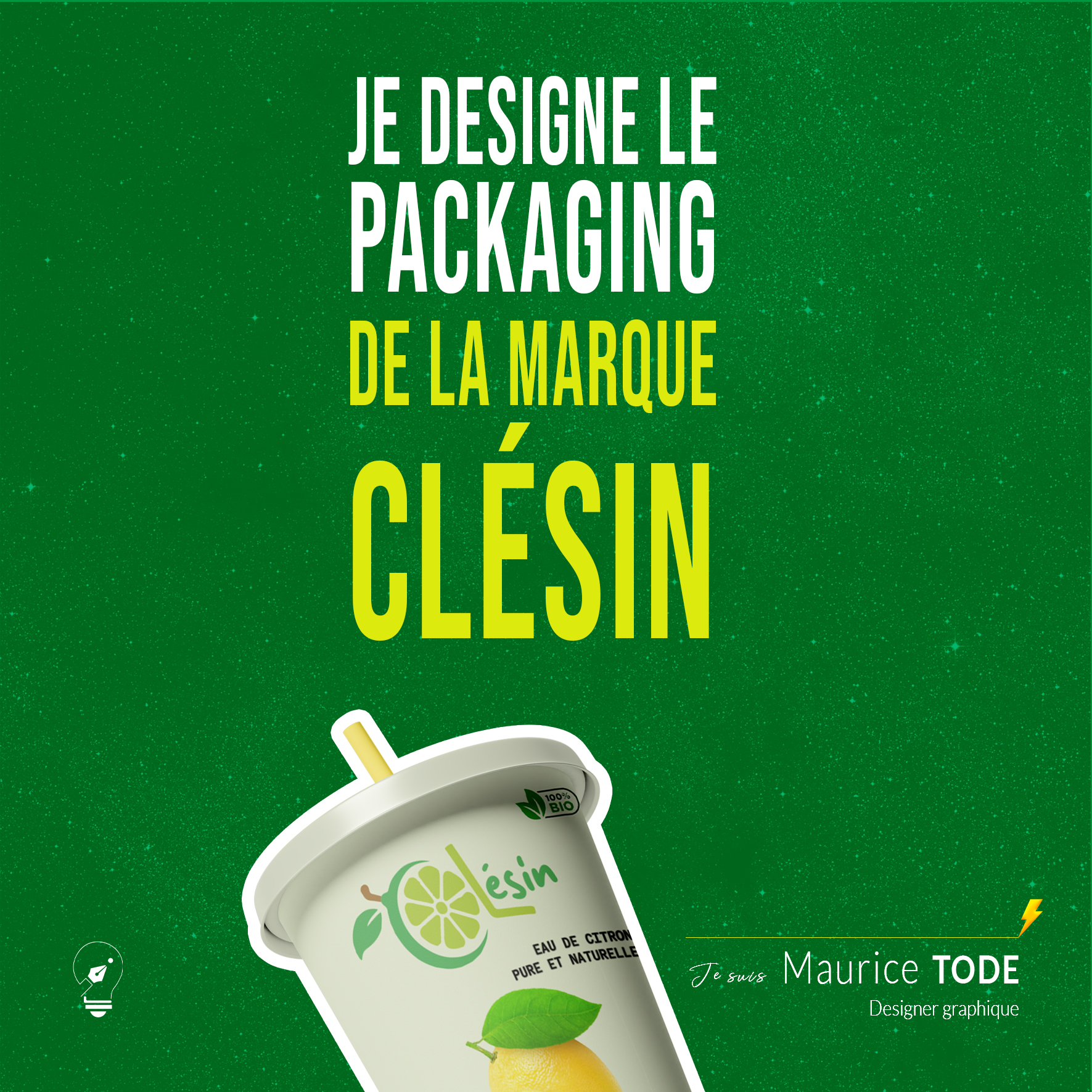 Identité visuelle & packaging Jus de citron Clésin